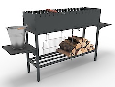 Разборной каркас для мангала 1200 мм, графит