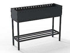 Разборной каркас для мангала 1200 мм, графит