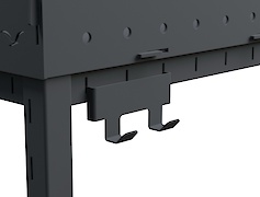 Двойной крючок для мангалу, графит