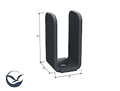 Крепление для мангала, графит