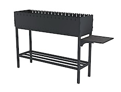 Кронштейн для мангалу левый+правый, графит