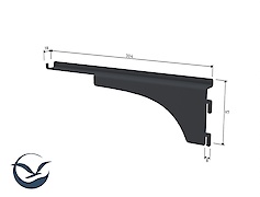 Кронштейн для мангалу левый+правый, графит