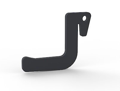 Плоский крючок для мангала, графит