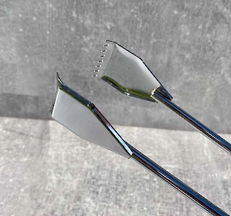 Щипцы для мангала, барбекю из нержавеющей стали 55см