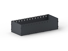 Мангал розбірний 900 мм на 12 шампурів, чорний