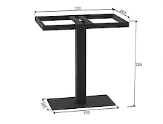 Вулична металева опора  VT-17, графіт