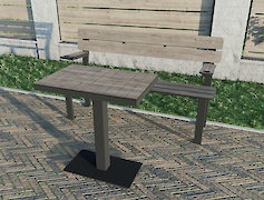 Вулична опора (нога) VT-17, графіт