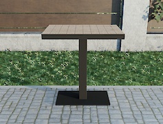 Вулична металева опора (нога) VT-17, графіт