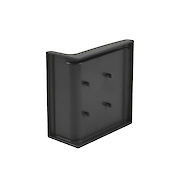 Заглушка до підвісу Libra H11 Italiana Ferramenta антрацит, ліва для меблів