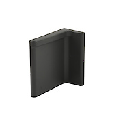 Заглушка до підвісу Libra H11 Italiana Ferramenta антрацит, ліва