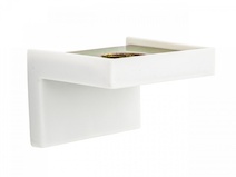 Угловое крепление  30ммх43мм регулируемое для полок из ДСП, белый