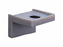 Угловое крепление  30ммх43мм регулируемое для полок из ДСП,серый