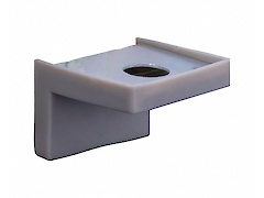 Кутове кріплення 30ммх43мм, регульоване, для полиць із ДСП, сірий