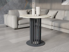 Металева опора (нога) для круглого столу VT-18, графіт