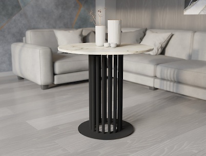 Металлическая опора (нога) для круглого стола  VT-18, черный