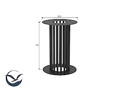 Металева опора (нога) для столу VT-18, чорний