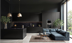 MDF LuxeForm IDEA Графитовая ночь MT-082 iS 17.7мм в цвет основного декора