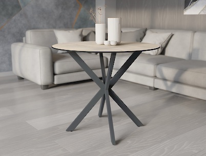 Металлическая опора для круглого стола VT-19 750х735, графит