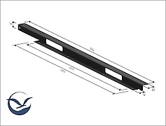 Термоізоляційна планка призначена для встановлення в корпус вбудованої духової шафи.