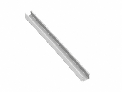Алюмінієвий профіль під LED стрічку, GLAX GTV MICRO L=3 м, накладний, алюміній
