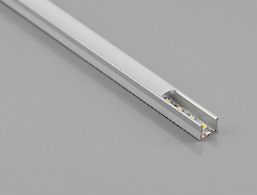 Рассеиватель света в профиль GTV GLAX MICRO под LED ленту,  молочный