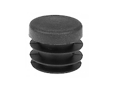 Заглушка круглая для трубы D=20, черный