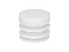 Заглушка кругла для труби D=20, білий