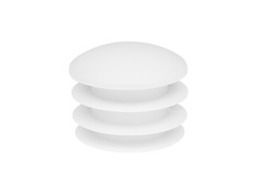 Заглушка кругла для труби D=20 біла