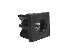 Муфта J для труби квадрат 30х30 чорний, М10