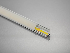 Алюминиевый профиль GLAX под LED ленту, GTV L=3 м, угловой , алюминий