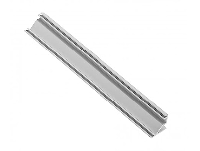 Алюминиевый профиль GLAX под LED ленту, GTV L=3 м, угловой накладной, алюминий