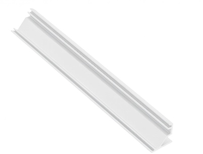 Алюминиевый профиль GLAX под LED ленту, GTV L=3 м, угловой накладной, белый