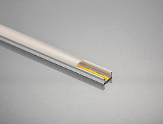 Алюмінієвий профіль під LED стрічку, GLAX GTV Mini L=3 м, накладний