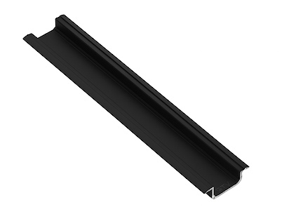 Алюминиевый профиль врезной под LED ленту, GLAX GTV L=3мм, черний