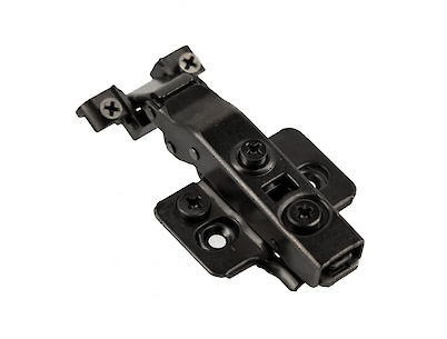 Петля GTV Silento Pro для алюминиевого профиля накладная с доводчиком, H=0, чорна (ZM-HCSLRALU09-3DBEO-20)