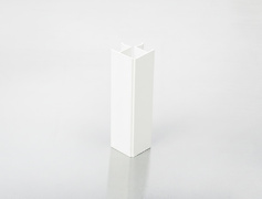 Куточок регулюємий Scilm для пластикового цоколя  білий