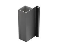 Профіль T вертикальний односторонній GTV VELLO L=3000, чорний матовий