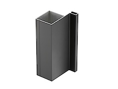 Профіль T вертикальний односторонній GTV VELLO L-3000, чорний матовий