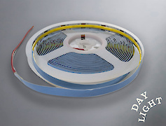 Світлодіодна стрічка (неізольована), COB 320L, 12W/м, 8мм, нейтральний білий