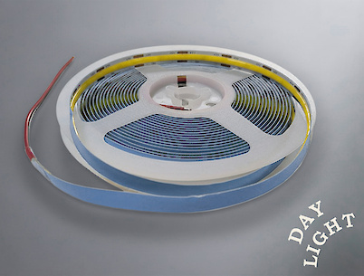 Светодиодная лента (неизолированная), COB 320L ,12W/м, 8мм, нейтральный белый (4000 K)