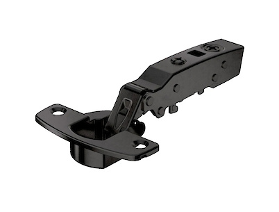 Завіса Hettich  Sensys 8675, накладна, кут відкривання 110°, без пружини, чорний обсидіан