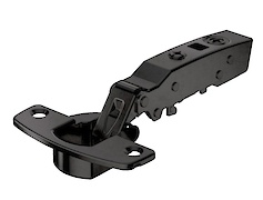 Петля Hettich Sensys 8675, накладная, угол открытия 110 °, без пружины, черный обсидиан