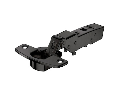 Завіса Hettich Sensys 8675, полунакладна, кут відкривання 110°, без пружини, чорний обсидіан