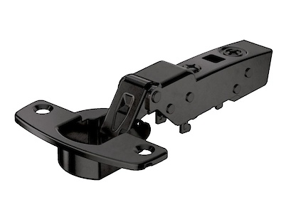 Петля Hettich Sensys 8675, полунакладная, угол открытия 110 °, без пружины, черный обсидиан