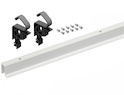 Комплект профілів для системи складаних (розсувних) дверей Hettich WingLine L (ходовий  профіль) з отворами, 1200 мм, білий