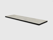 Полиця із закругленими кутами з компакт-плити Egger F637 ST10, 450х120х13мм