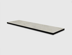 Полиця із закругленими кутами з компакт-плити Egger F637 ST10, 450х120х13мм