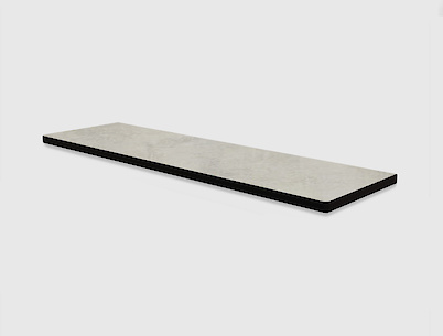 Полиця із закругленими кутами з компакт-плити Egger F637 ST10, 450х120х13мм