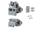 Комплект фурнітури для системи складних (розсувних) дверей Hettich WingLine L "medium" з нижньою направляючою, правий, 12 кг, без функції самозакривання, сірий