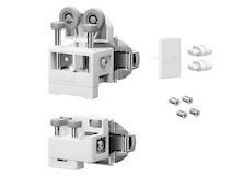 Комплект фурнітури для системи складних (розсувних) дверей Hettich WingLine L "medium" з нижньою направляючою, правий, 12 кг, без функції самозакривання, білий